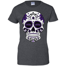 Load image into Gallery viewer, Tcu Horned Frogs Sugar Skull T-Shirt For Women