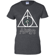 Load image into Gallery viewer, Deathly Hallows For Dallas Stars And Harry Potter Fans T-Shirt For Women