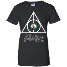 Load image into Gallery viewer, Deathly Hallows For Boston Celtics And Harry Potter Fans T-Shirt For Women