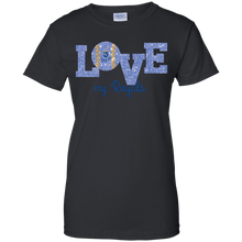 Load image into Gallery viewer, Glitter Love For Kansas City Royals Fans T-Shirt For Women