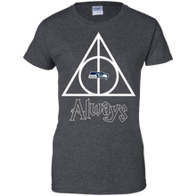 Load image into Gallery viewer, Deathly Hallows For Seattle Seahawks And Harry Potter Fans T-Shirt For Women