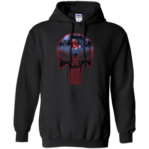 Boston Red Sox Baseball The Punisher Skull Hoodie Shirt