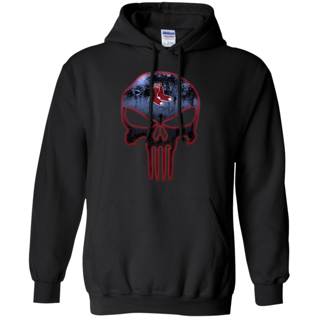 Boston Red Sox Baseball The Punisher Skull Hoodie Shirt