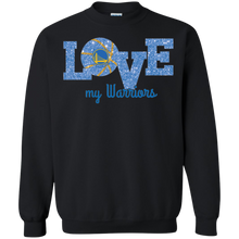 Load image into Gallery viewer, Glitter Love For Golden State Warriors Fans Sweatshirt