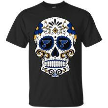 Load image into Gallery viewer, St. Louis Blues Sugar Skull T - Shirt For Men