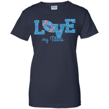Load image into Gallery viewer, Glitter Love For Tennessee Titans Fans T-Shirt For Women