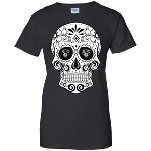 Brooklyn Nets Sugar Skull T-Shirt For Women