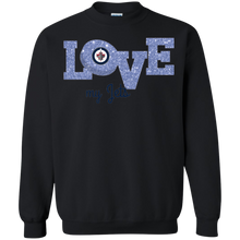 Load image into Gallery viewer, Glitter Love For Winnipeg Jets Fans Sweatshirt