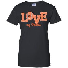 Load image into Gallery viewer, Glitter Love For Baltimore Orioles Fans T-Shirt For Women