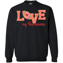 Load image into Gallery viewer, Glitter Love For Tampa Bay Buccaneers Fans Sweatshirt