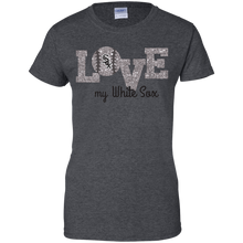Load image into Gallery viewer, Glitter Love For Chicago White Sox Fans T-Shirt For Women