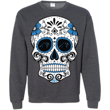 Load image into Gallery viewer, Carolina Panthers Sugar Skull Sweatshirt