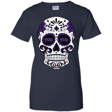 Load image into Gallery viewer, Tcu Horned Frogs Sugar Skull T-Shirt For Women