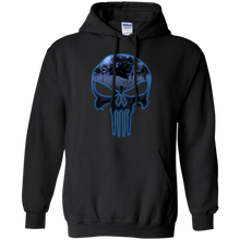 Load image into Gallery viewer, Carolina Panthers Football The Punisher Skull Hoodie Shirt