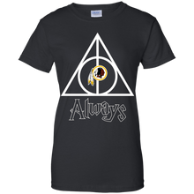 Load image into Gallery viewer, Deathly Hallows For Washington Redskins And Harry Potter Fans T-Shirt For Women