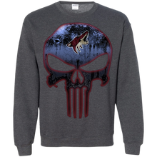 Load image into Gallery viewer, Arizona Coyotes Hockey The Punisher Skull Sweatshirt