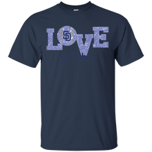 Load image into Gallery viewer, Glitter Love For San Diego Padres Fans T - Shirt For Men