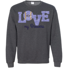 Load image into Gallery viewer, Glitter Love For Milwaukee Brewers Fans Sweatshirt