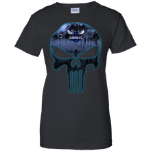 Load image into Gallery viewer, Charlotte Hornets Basketball The Punisher Skull T-Shirt For Women
