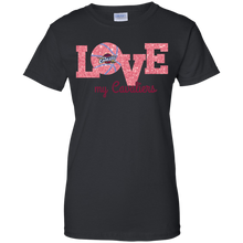 Load image into Gallery viewer, Glitter Love For Cleveland Cavaliers Fans T-Shirt For Women