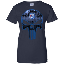Load image into Gallery viewer, Philadelphia 76ers Basketball The Punisher Skull T-Shirt For Women