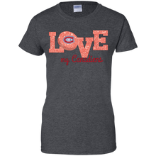 Load image into Gallery viewer, Glitter Love For Montreal Canadiens Fans T-Shirt For Women
