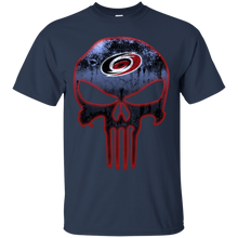 Load image into Gallery viewer, Carolina Hurricanes Hockey The Punisher Skull T - Shirt For Men