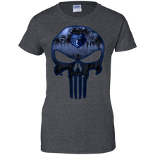 Load image into Gallery viewer, Memphis Grizzlies Basketball The Punisher Skull T-Shirt For Women