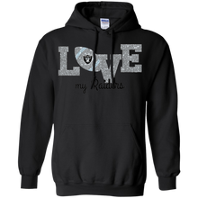 Load image into Gallery viewer, Glitter Love For Oakland Raiders Fans Hoodie Shirt