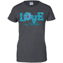 Load image into Gallery viewer, Glitter Love For Charlotte Hornets Fans T-Shirt For Women