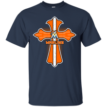 Load image into Gallery viewer, Cross Shirt For Jesus And Miami Marlins Fans T - Shirt For Men