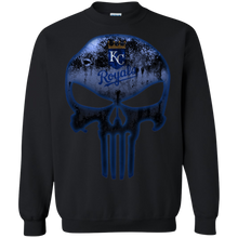 Load image into Gallery viewer, Kansas City Royals Baseball The Punisher Skull Sweatshirt