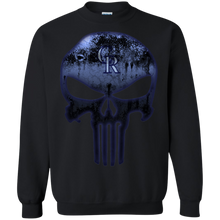 Load image into Gallery viewer, Colorado Rockies Baseball The Punisher Skull Sweatshirt