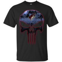 Load image into Gallery viewer, Arizona Coyotes Hockey The Punisher Skull T - Shirt For Men