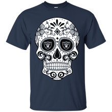 Load image into Gallery viewer, Oakland Raiders Sugar Skull T - Shirt For Men