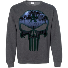 Load image into Gallery viewer, Oakland Athletics Baseball The Punisher Skull Sweatshirt