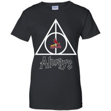 Load image into Gallery viewer, Deathly Hallows For St. Louis Cardinals And Harry Potter Fans T-Shirt For Women