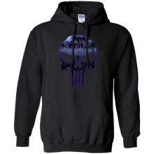 Load image into Gallery viewer, LSU Tigers Football The Punisher Skull Hoodie Shirt