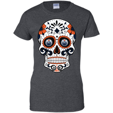 Load image into Gallery viewer, Edmonton Oilers Sugar Skull T-Shirt For Women
