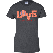 Load image into Gallery viewer, Glitter Love For St. Louis Cardinals Fans T-Shirt For Women