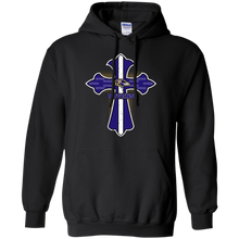 Load image into Gallery viewer, Cross Shirt For Jesus And Baltimore Ravens Fans Hoodie Shirt