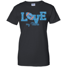 Load image into Gallery viewer, Glitter Love For Tennessee Titans Fans T-Shirt For Women