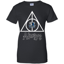 Load image into Gallery viewer, Deathly Hallows For Dallas Mavericks And Harry Potter Fans T-Shirt For Women