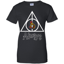 Load image into Gallery viewer, Deathly Hallows For Ottawa Senators And Harry Potter Fans T-Shirt For Women