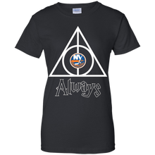 Load image into Gallery viewer, Deathly Hallows For New York Islanders And Harry Potter Fans T-Shirt For Women