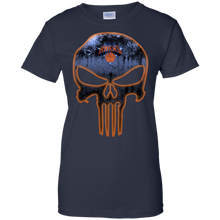 Load image into Gallery viewer, New York Knicks Basketball The Punisher Skull T-Shirt For Women