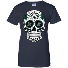 Load image into Gallery viewer, Oakland Athletics Sugar Skull T-Shirt For Women