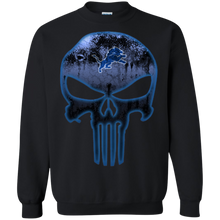 Load image into Gallery viewer, Detroit Lions Football The Punisher Skull Sweatshirt