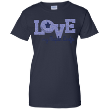Load image into Gallery viewer, Glitter Love For Toronto Maple Leafs Fans T-Shirt For Women
