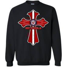 Load image into Gallery viewer, Cross Shirt For Jesus And Washington Nationals Fans Sweatshirt